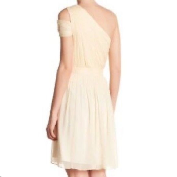 Champagne Colored J.Crew Chiffon Cara Dress Size 12 NWT - Picture 2 of 9